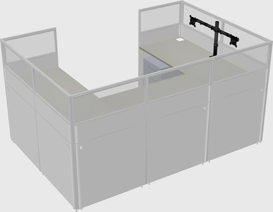 Cabine en u