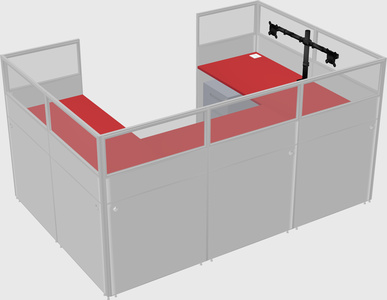Cabine en u