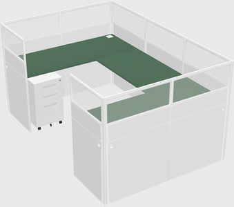Cabine en u