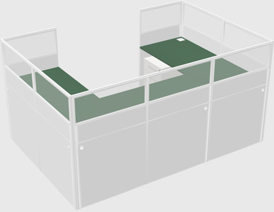 Cabine en u