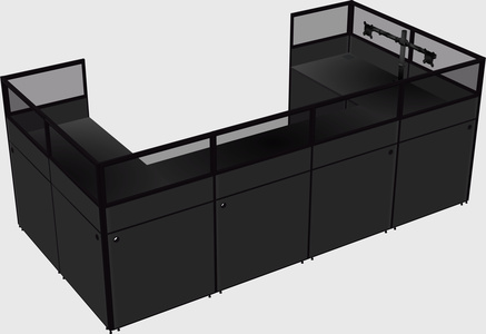 Cabine en u