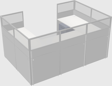 Cabine en u