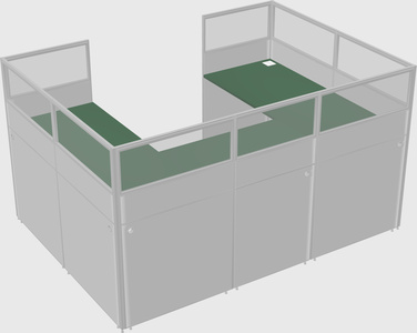 Cabine en u