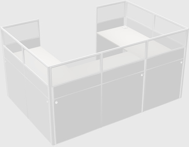 Cabine en u
