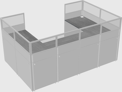 Cabine en u