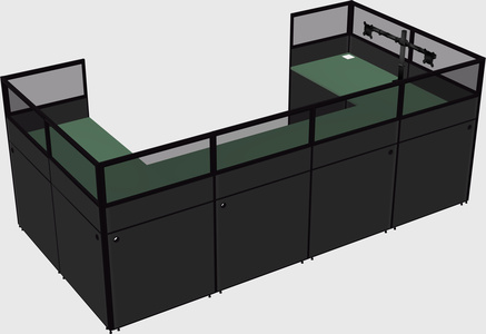 Cabine en u