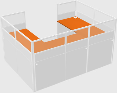 Cabine en u
