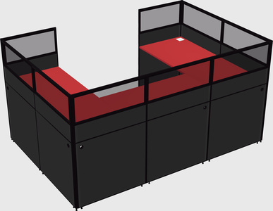 Cabine en u