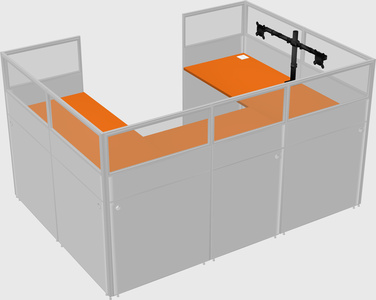 Cabine en u