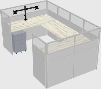 Cabine en u
