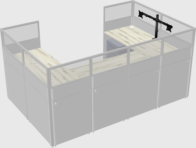 Cabine en u