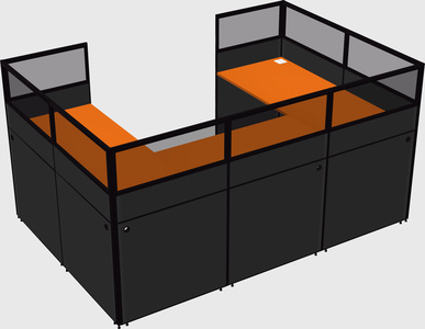 Cabine en u