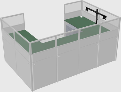 Cabine en u