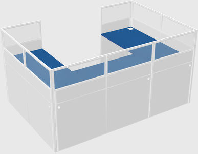 Cabine en u