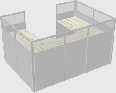 Cabine en u