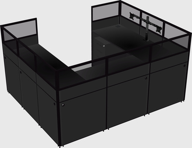 Cabine en u