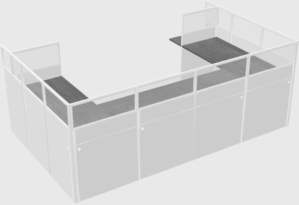 Cabine en u