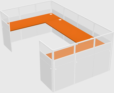 Cabine en u