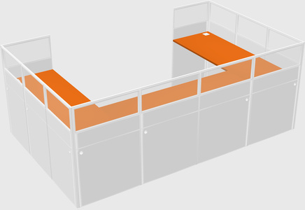 Cabine en u