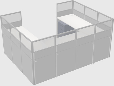 Cabine en u