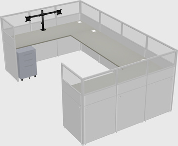 Cabine en u
