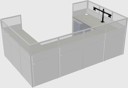 Cabine en u