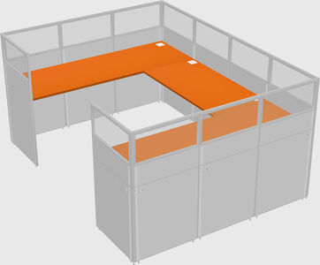 Cabine en u
