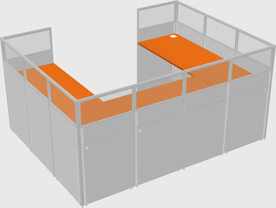 Cabine en u