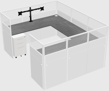 Cabine en u