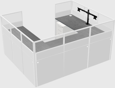 Cabine en u