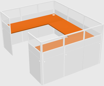 Cabine en u