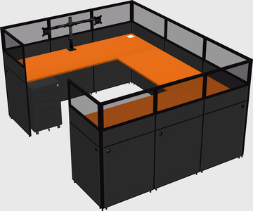 Cabine en u