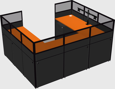 Cabine en u