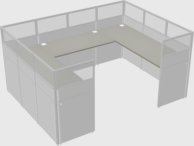 Cabine en u