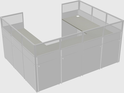 Cabine en u