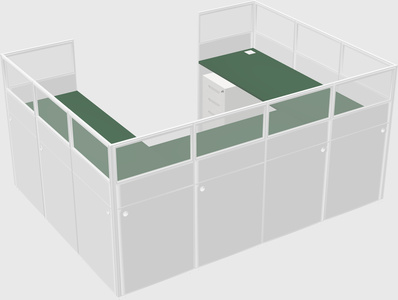 Cabine en u