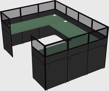 Cabine en u