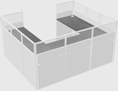 Cabine en u