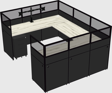 Cabine en u