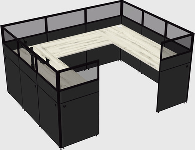 Cabine en u