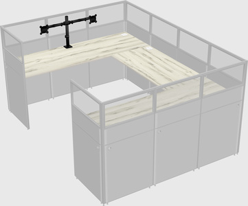 Cabine en u