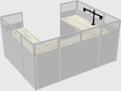 Cabine en u