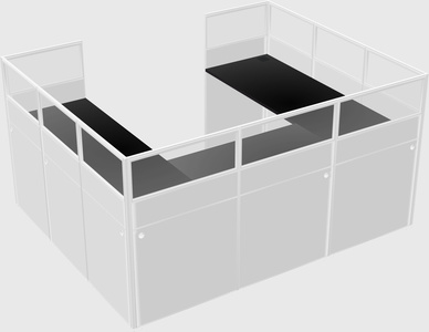 Cabine en u