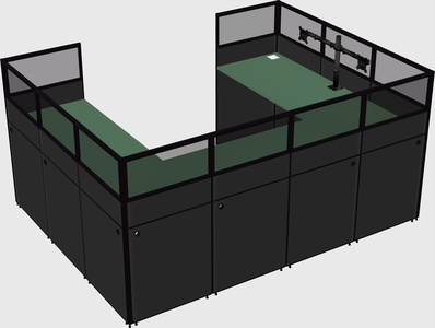 Cabine en u