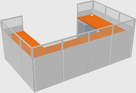 Cabine en u