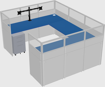 Cabine en u