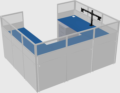 Cabine en u