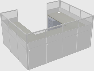 Cabine en u