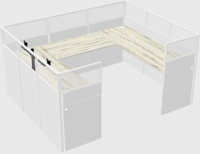 Cabine en u