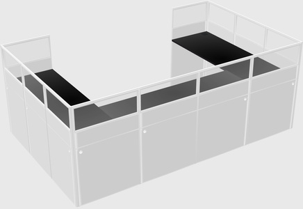 Cabine en u